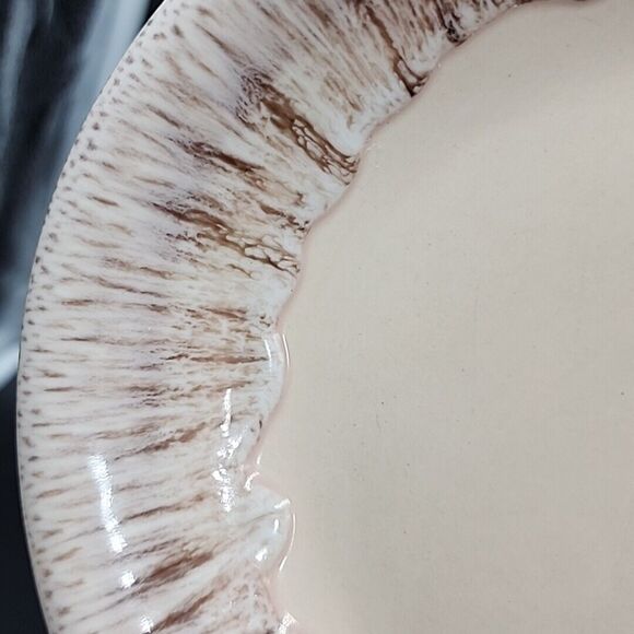 Vernon Kilns California Shadows Oval Serving Platter Pink brown 13.5" x10" - Picture 3 of 7